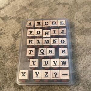Stampin’ up Bold Alphabet stamp set